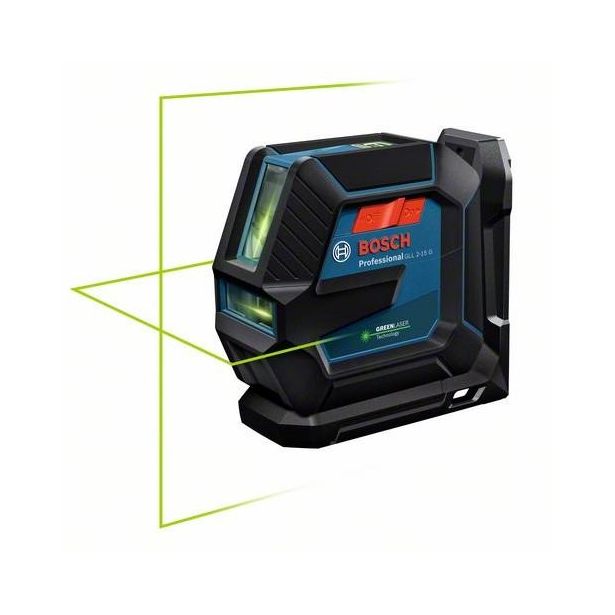 Linjalaser Bosch Professional GLL 2-15 G + LB10-pidike