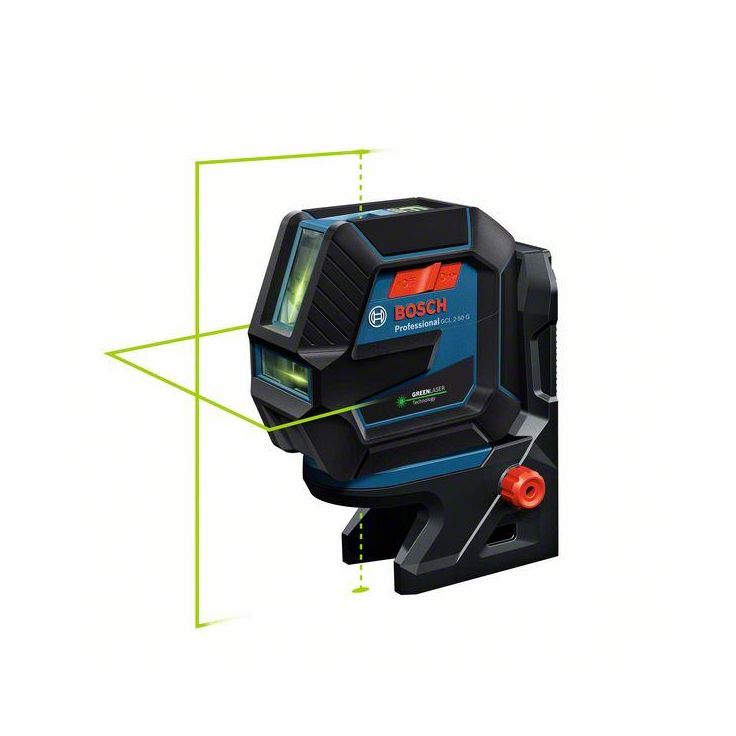 Yhdistelmälaser Bosch Professional GCL 2-50 G + RM10-pidike + BT150-jalusta