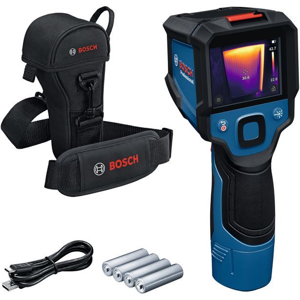Lämpökamera Bosch Professional GTC 12V-450-13 Solo, 12V, 3 x AA-paristot ja kotelo