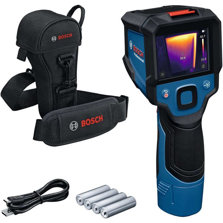 Lämpökamera Bosch Professional GTC 12V-450-13 Solo, 12V, 3 x AA-paristot ja kotelo