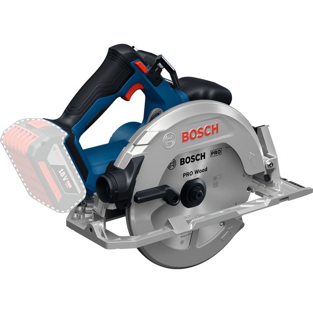 Akkukäsipyörösaha Bosch Professional GKS 18V-68-2 Solo, 18V, ilman akkua + L-Boxx