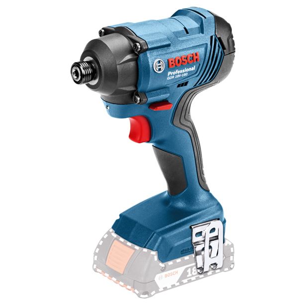 Akkuiskuväännin Bosch Professional GDR 18V-160 Solo L-Boxx, ilman akkua