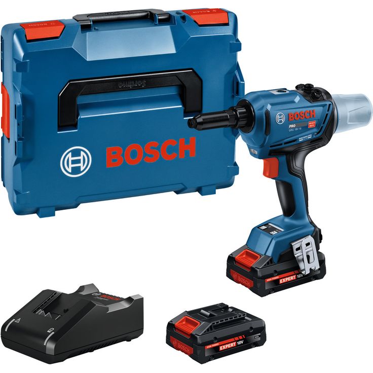 Akkuvetoniittikone Bosch Professional GRG18V-16, 18V, 2x4.0Ah akuilla + L-Boxx