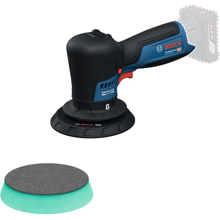 Akkuepäkeskokiillotuskone Bosch Professional GPX 12V-125, 12V, ilman akkua
