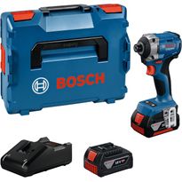 Akkuiskuväännin Bosch Professional GDR 18V-215, 18V, 2x4.0Ah akuilla + L-Boxx