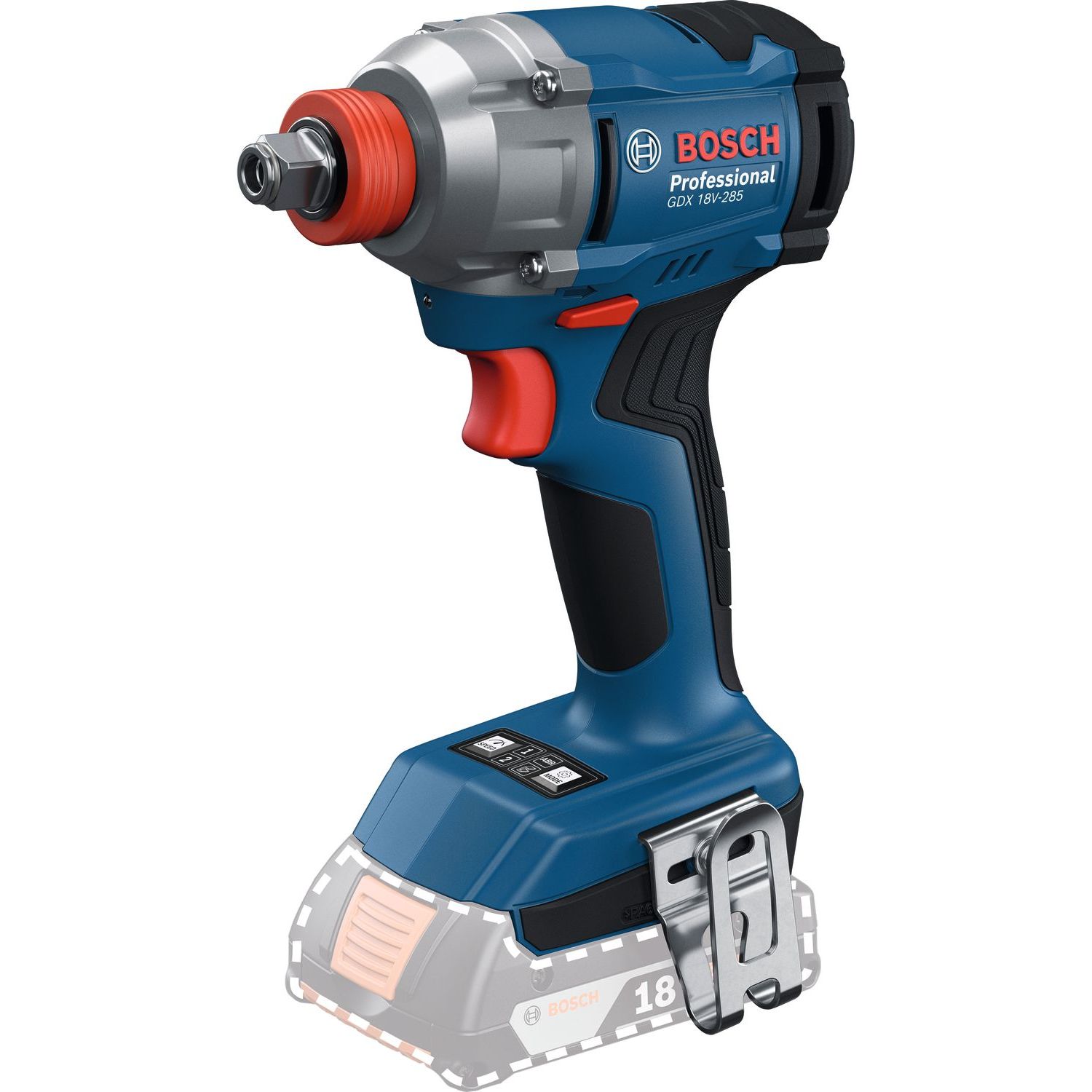 Akkuiskumutterinväännin Bosch Professional GDX 18V-285 Solo, 18V, ilman akkua