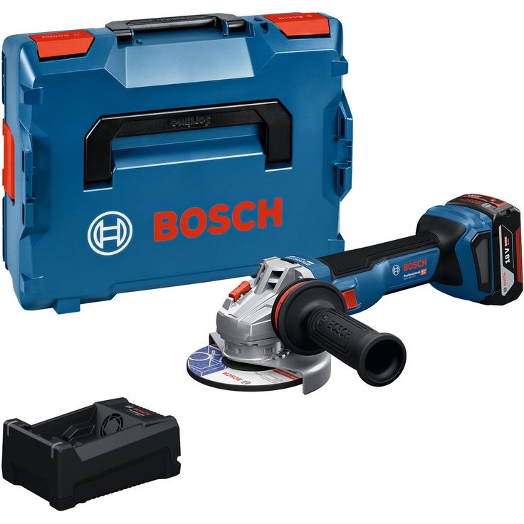 Akkukulmahiomakone Bosch Professional GWS18V-11S, 18V, 5.0Ah akulla + L-Boxx