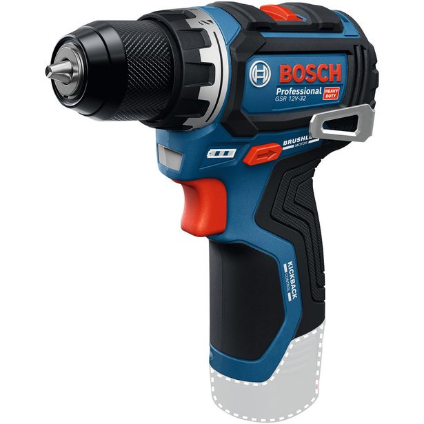 Akkuporakone Bosch Professional GSR 12V-32 Solo, 12V, ilman akkua
