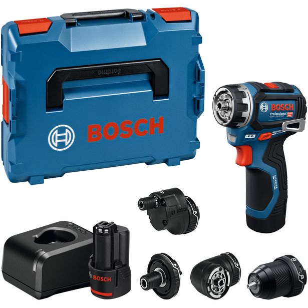 Akkuporakone Bosch Professional GSR 12V-32 FC, 12V, 2x2.0Ah akuilla + 4xGFA + L-Boxx