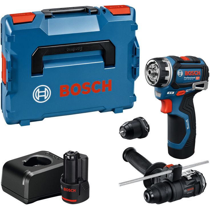 Akkuporakone Bosch Professional GSR 12V-32 FC, 12V, 2x2.0Ah akuilla + 2xGFA + L-Boxx