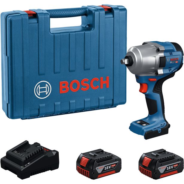 Akkuiskumutterinväännin Bosch Professional GDS 18V-780, 18V, 2x5.0Ah akuilla + Case