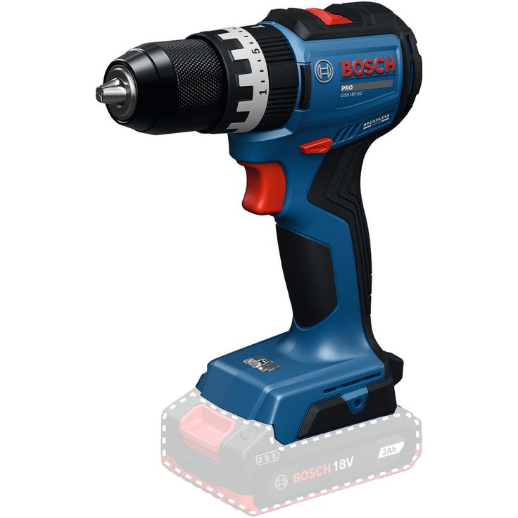 Akkuiskuporakone Bosch Professional GSB18V-52 Solo, 18V, ilman akkua