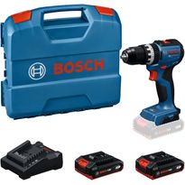 Akkuiskuporakone Bosch Professional GSB18V-52, 18V, 2x2.0Ah akuilla + L-Case