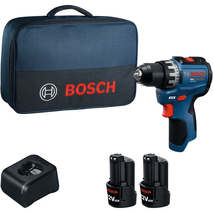 Akkuporakone Bosch Professional GSR12V-31, 12V, 2x2.0Ah akuilla
