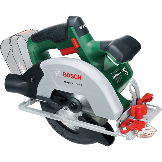 Akkukäsipyörösaha Bosch EasyCirc 18V-48 Solo, 18V, ilman akkua