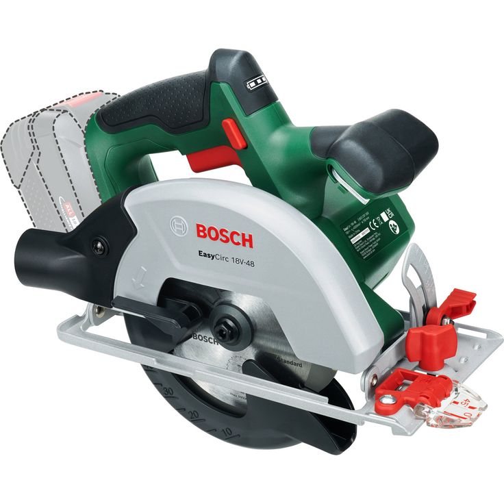 Akkukäsipyörösaha Bosch EasyCirc 18V-48 Solo, 18V, ilman akkua