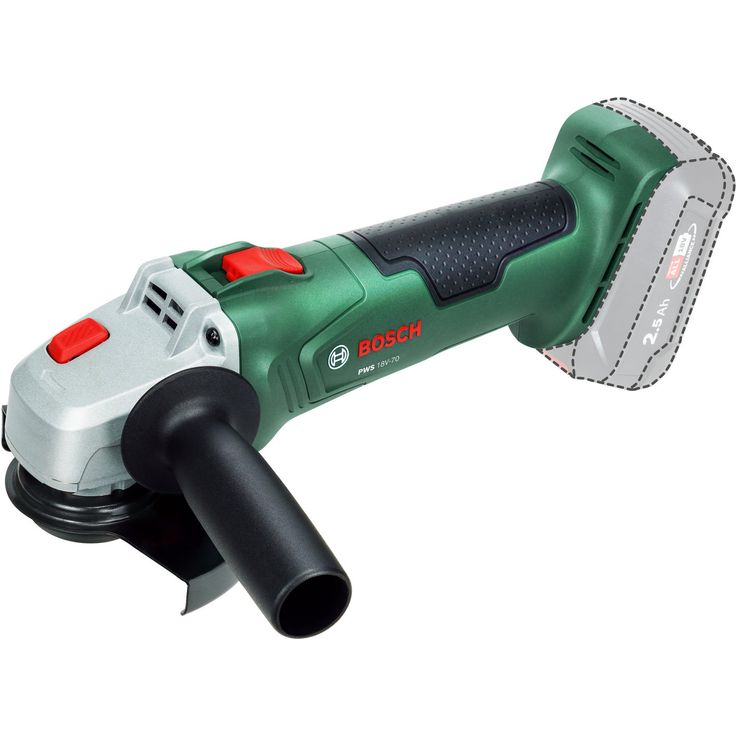 Akkukulmahiomakone Bosch PWS 18V-70 Solo, Ø125mm, 18V, ilman akkua