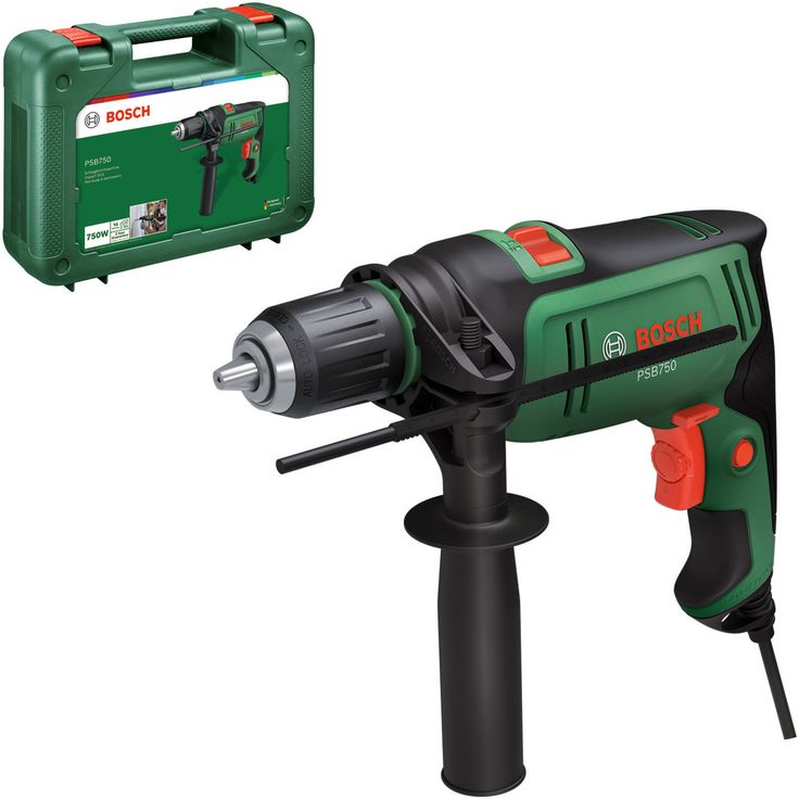 Iskuporakone Bosch PSB750, laukku