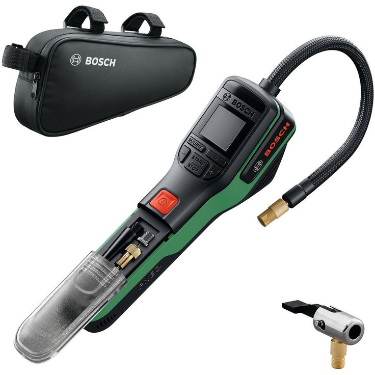 Akkupaineilmapumppu Bosch PNEO 3.6V, 3.0Ah akulla + pyörälaukku