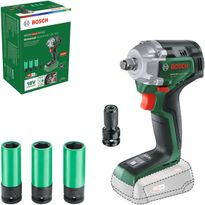 Akkuiskumutterinväännin Bosch UniversalImpactDrive 18V-350 Solo, 18V, ilman akkua + hylsysarja, Verkkokaupan poistotuote