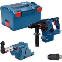 Akkuporavasara Bosch Professional GBH18V-28F Solo, 18V, ilman akkua + L-Boxx, GDE-pölynpoistoadapteri