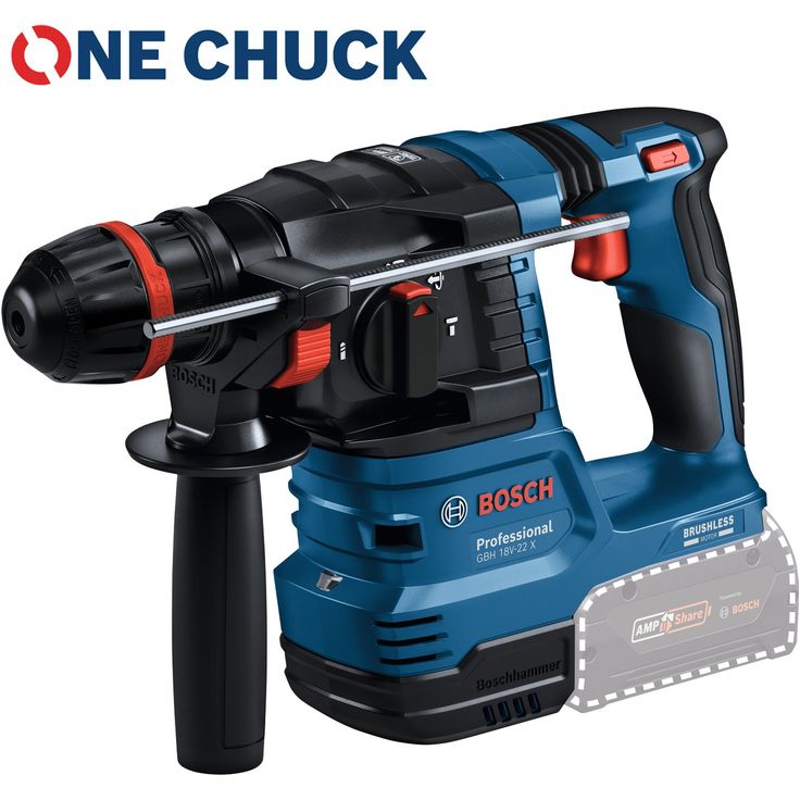 Akkuporavasara Bosch Professional GBH 18V-22 X Solo, 18V, ilman akkua