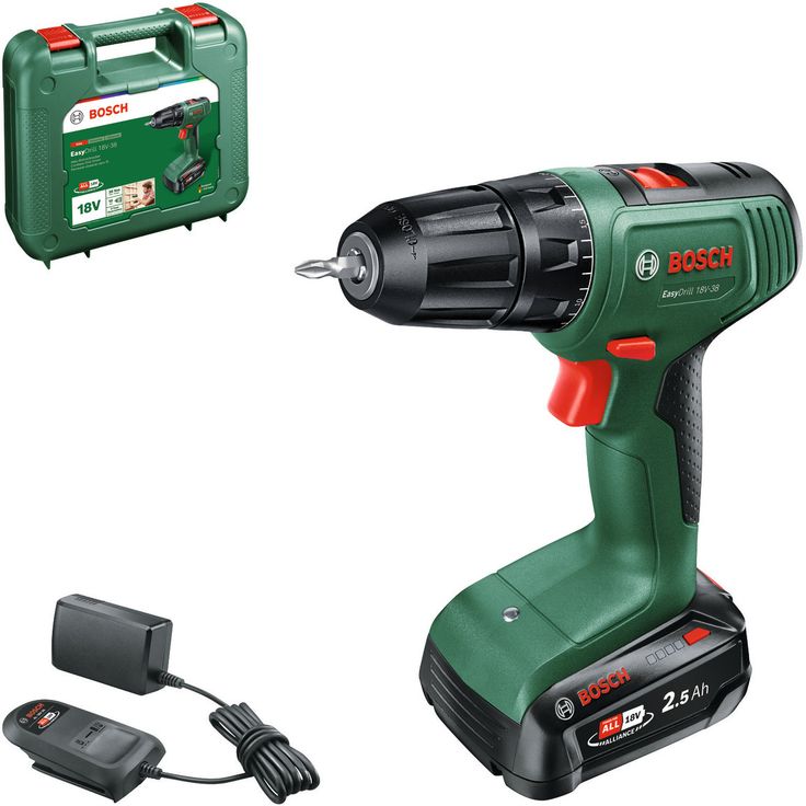 Akkuporakone Bosch EasyDrill 18V-38, 18V, 2.5Ah akulla