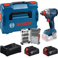 Akkuiskumutterinväännin Bosch Professional GDX18V-285, 18V, 2x5.0Ah akuilla + L-Boxx