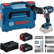 Akkuporakone Bosch Professional GSR18V-110 C, 18V, 2x5.0Ah akuilla + L-Boxx, ruuvikärkisarja