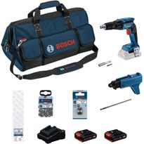 Akkuväliseinäruuvinväännin Bosch Professional GTB18V-45, 18V, 2x2.0Ah akuilla + työkalulaukku