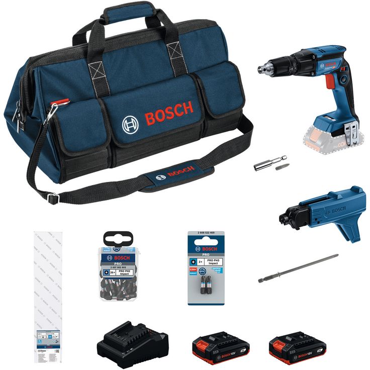 Akkuväliseinäruuvinväännin Bosch Professional GTB18V-45, 18V, 2x2.0Ah akuilla + työkalulaukku