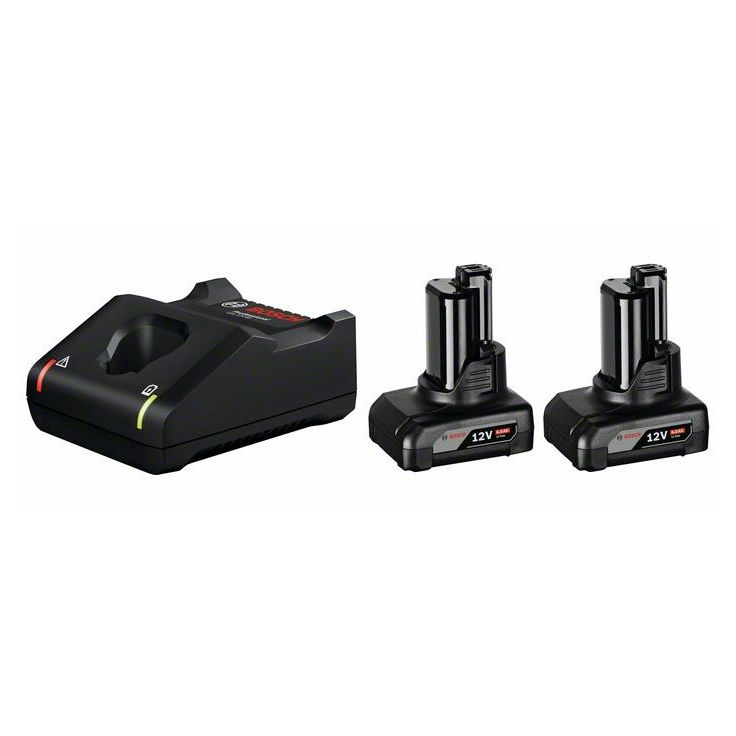 Aloituspakkaus Bosch Professional 12V, 2x6.0Ah + GAL 12V-40
