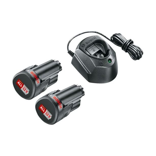 Akku- ja laturipaketti Bosch Power for ALL 12V, 2x1.5Ah