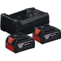 Akkupaketti Bosch 2xGBA18V, GAL12V/18V, 18V, 2x5.0Ah akuilla
