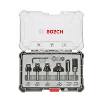 Jyrsinteräsarja Bosch Professional HM Trim and Edging, 8mm, 6 osaa