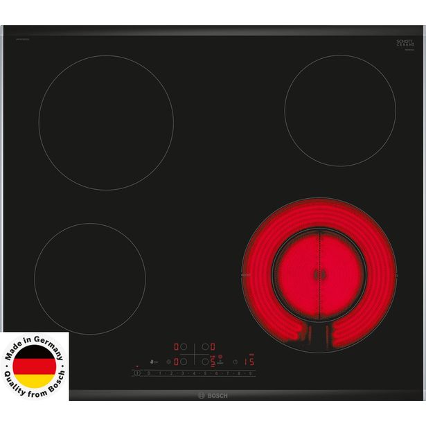 Keraaminen liesitaso Bosch Serie 6 PKF675FP2E, 60cm, musta