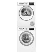 Pesukone ja kuivausrumpu Bosch WAN2821SSN-WTH85V0SSN Serie 4, 8/8kg, valkoinen