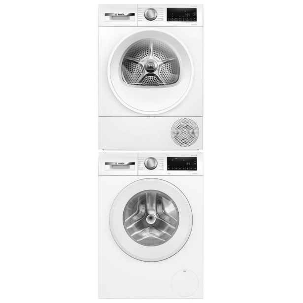 Pesukone ja kuivausrumpu Bosch WGG254ZASN-WQG2420ASN Serie 6, 10/8kg, valkoinen
