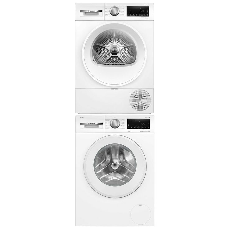 Pesukone ja kuivausrumpu Bosch WGG254FLSN-WQG2420ASN Serie 6, 10/8kg, valkoinen