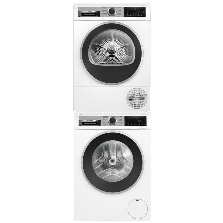 Pesukone ja kuivausrumpu Bosch WGG244FTSN-WQG245DBSN Serie 6, 10/10kg, valkoinen