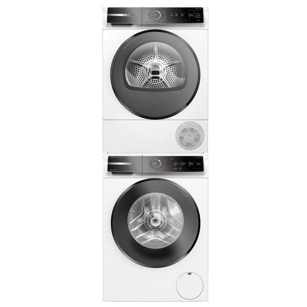 Pesukone ja kuivausrumpu Bosch WGB244A0SN-WQB245ALSN Serie 8, 9/9kg, valkoinen