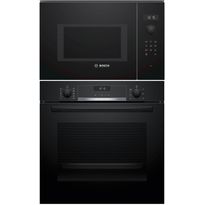 Keittiöpaketti Bosch - HBG537FB4 kalusteuuni ja BFL554MB0 mikroaaltouuni, musta