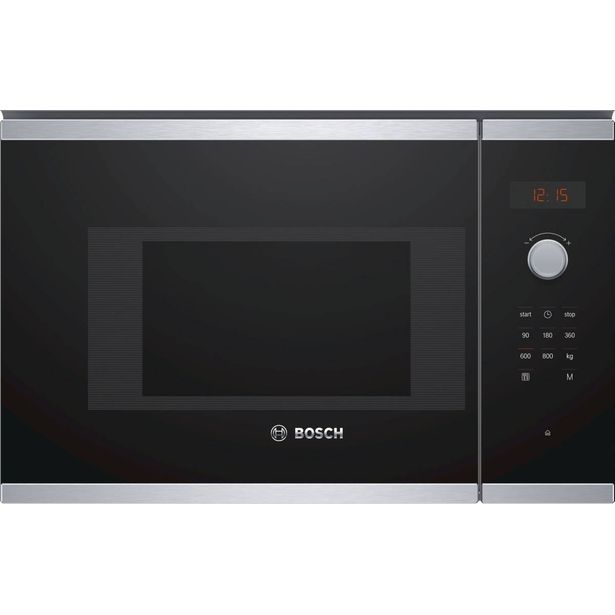 Mikroaaltouuni Bosch Serie 4 BFL523MS0, 60cm, musta/teräs
