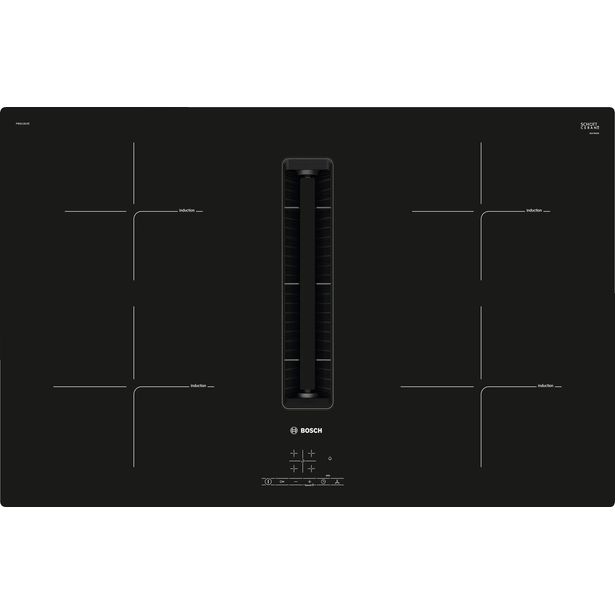 Induktiotaso liesituulettimella Bosch Serie 4 PIE811B15E, 80cm, musta