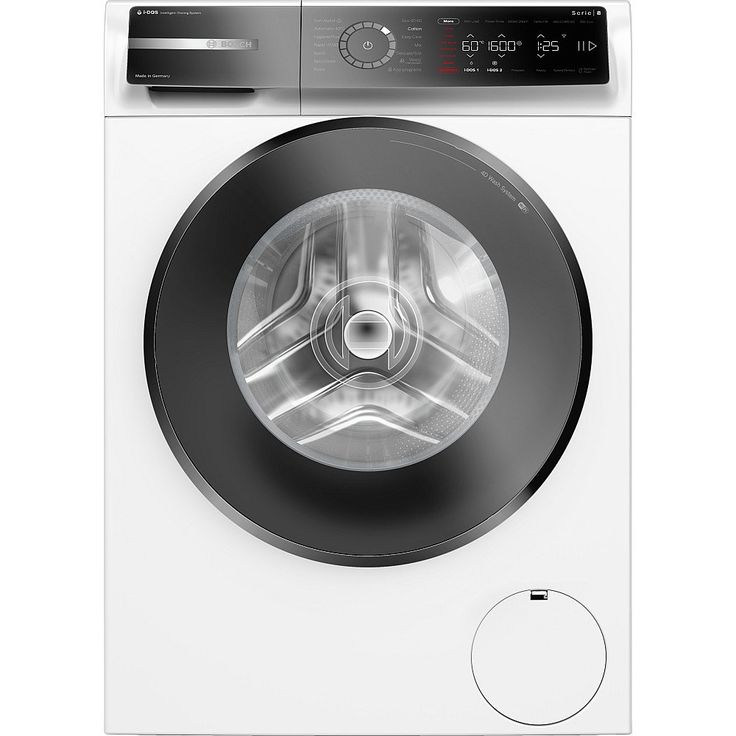 Edestä täytettävä pesukone Bosch WGB266A0SN Serie 8, valkoinen, 11kg