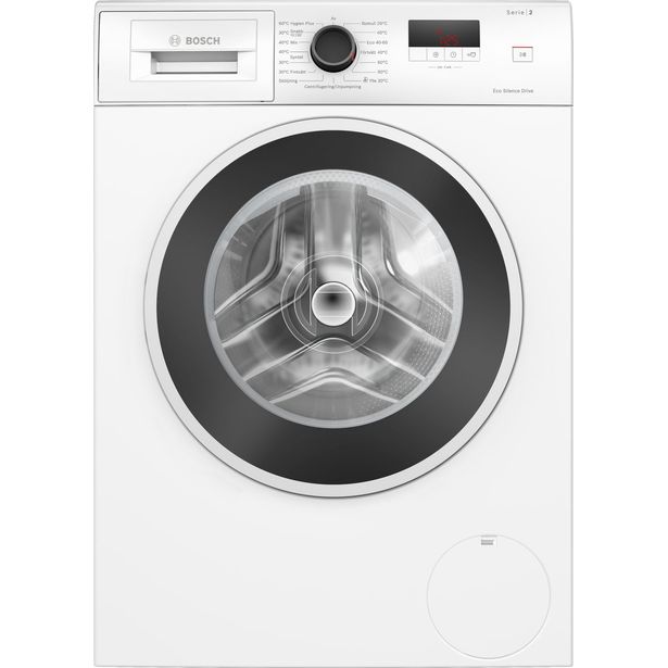 Edestä täytettävä pyykinpesukone Bosch Serie 2 WGE0240ASN 1400rpm 7kg