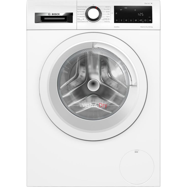 Kuivaava pyykinpesukone Bosch Serie 4 WNA134L0SN, 8/5kg, 1400rpm