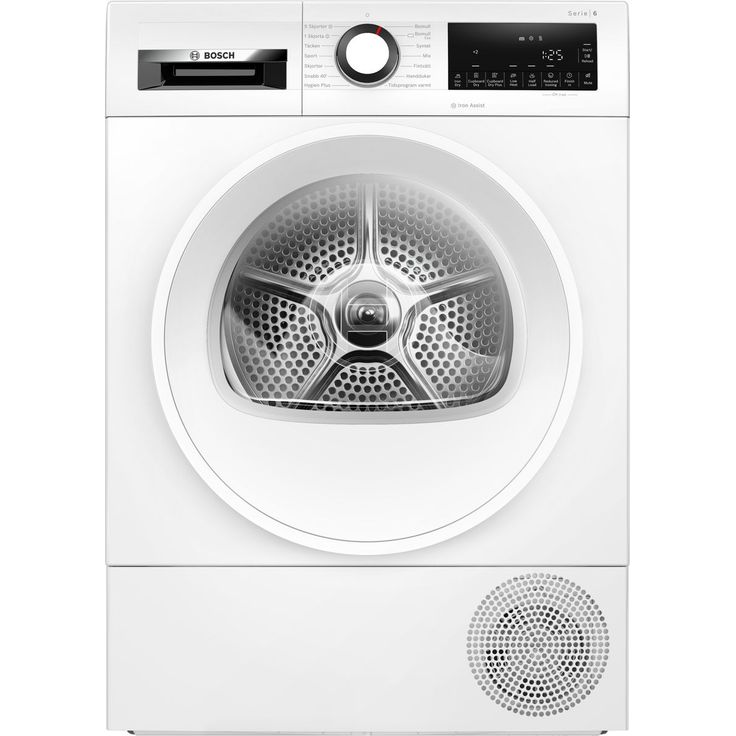 Lämpöpumppukuivausrumpu Bosch Serie 6 WQG245ALSN, 9kg