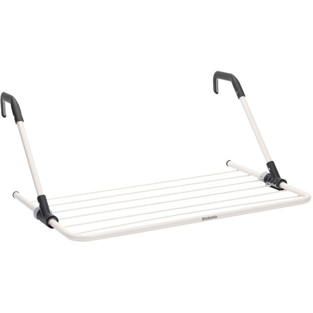 Pyykinkuivausteline Brabantia, ripustettava, 4,5m, Fresh White