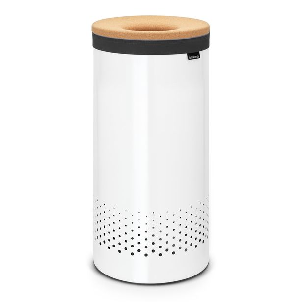 Pyykkikori Brabantia 35 L Quick-Drop White/Cork Brown